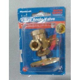 Plumb Craft New PlumbCraft 3 Way Angle Valve 3/8" X 3/8" X 1/2" ~ 7333200LF