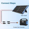 MOOKEERF Solar to XT60i Cable 12AWG 5FT Solar Panel to