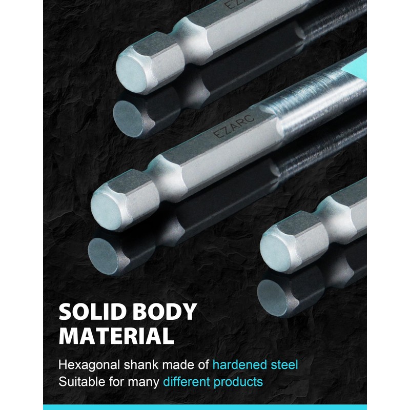 EZARC Masonry Drill Bit Set, Concrete Drill Bit Set with