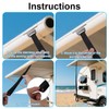 2pcs RV Awning Pull Straps, Heavy Duty Pull Down Strap