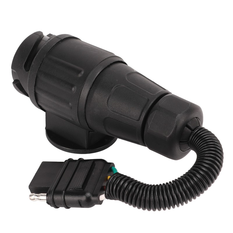 Trailer Plug Adapter 13 Way Round to 4 Way Flat