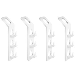 4 PCS Cascading Clothes Hooks,Clothes Hanger Connector Hooks Hanger,Plastic Connector Hooks Clothes Hanger,Extender Clips Cascading Connection Space-Saving Hanger Hook for Wardrobe,Bedroom.