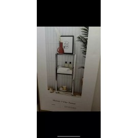 Studio 3B Mercer 3-Tier Bath Tower in Chrome New