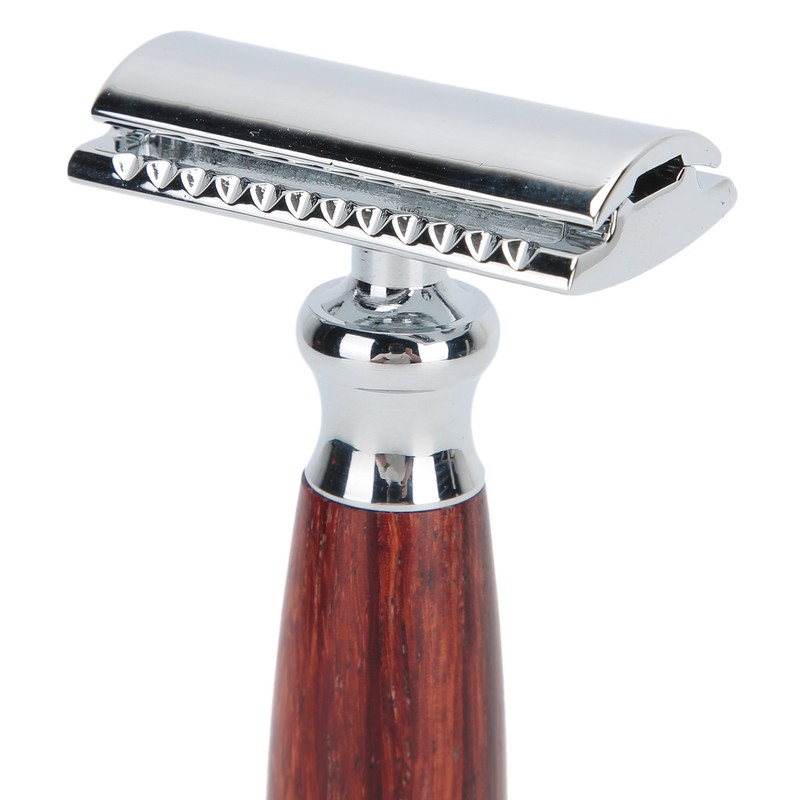Wooden Handle Razor Manual Safety Shaving Knife Hair Remover Tool