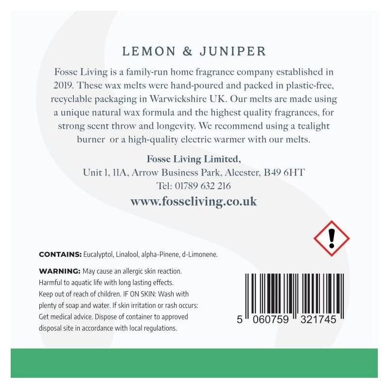 Lemon & Juniper Strong Scented Wax Melts 16 Pack -