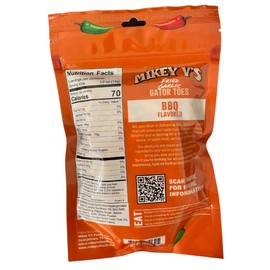 Mikey V's BBQ "Gator Toes" – Crunchy Deep-Fried Garlic Snacks with Smoky Barbecue Flavor | Bold, Savory Gourmet Snack, 3.9oz Bag  