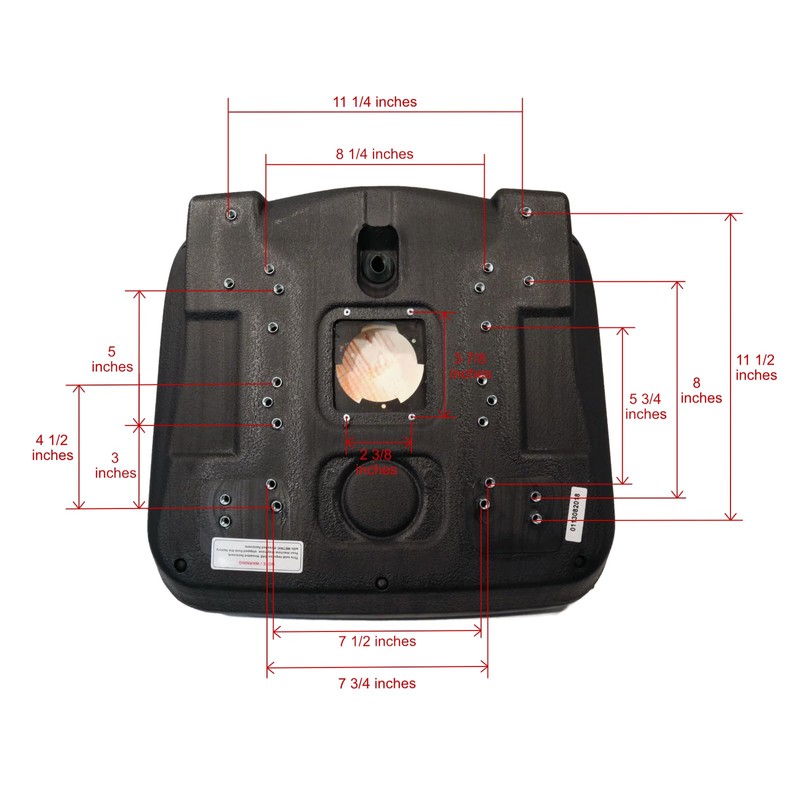 The ROP Shop Black High Back Seat fit Bomag Rollers