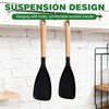 2 Pcs Cooking Spoon for Nonstick Cookwares, Cedar and Ash