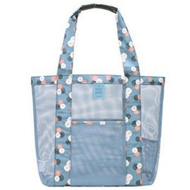 MGizo DtiSpectrum Spa Bag, Pool Bag, Hot Spring Bag, Tote Bag, Mesh Bag, Sauna, Bath, Public Bath, Beach, Bathroom, Outdoor, Breathable, Large Capacity, Zipper Included, Women's, Adults, blue