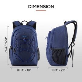 TOURIT Cool Backpack Cool Bag 25 Litres Men's Thermal Backpack Women's Backpack Waterproof Lightweight for Picnics, Camping, Hiking, 28 Cans, blue, 25L