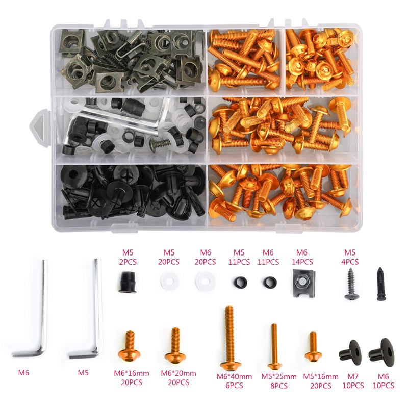 Bruce & Shark Fairing Bolt Screw Bodywork Kit for Yamaha