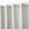 YINFUNG Glitter Shower Curtain Silver Grey Cloth Sparkly Curtains for