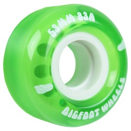 Bigfoot Wheels Skateboard Wheels 55mm 83A Soft Cruiser Filmer Wheels Green (Set of 4)