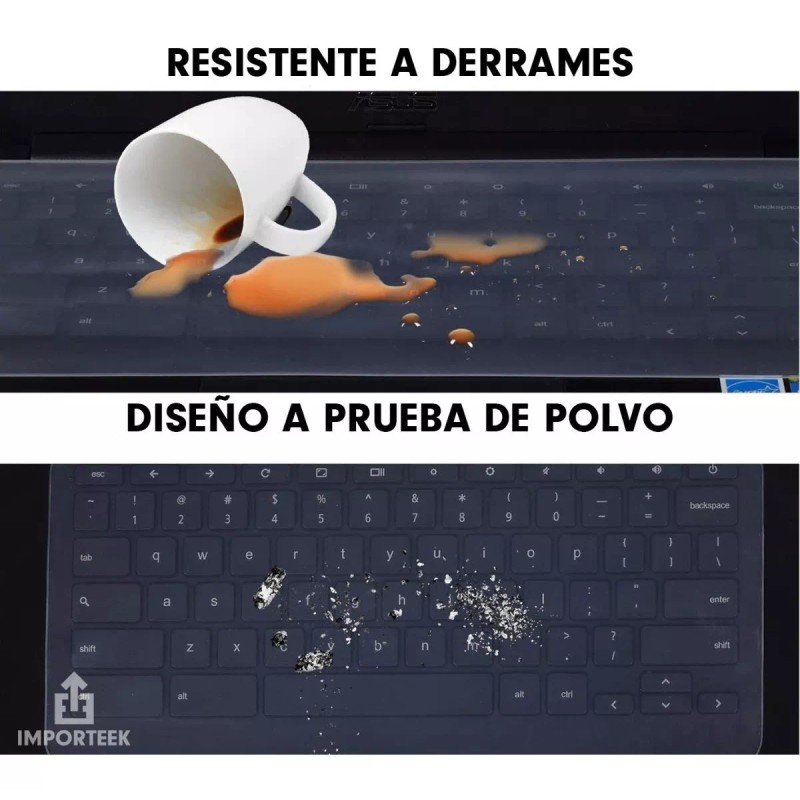 Importeek Kit Protector Mica Pantalla Laptop Teclado 15.6 Pulgadas
