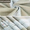 SUNBEAUTY Table Cloth Rectangular Beige 140x200 Cotton Linen Tablecloths With