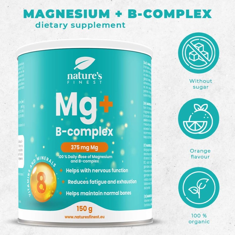 Nature's Finest Magnesium Drink, 375 mg Magnesium Per Serving, 50
