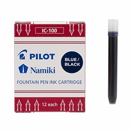Pilot IC100, Repuesto Tinta Líquida Negra/Azul, 12 Cartuchos