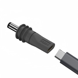 JASHALO USB C to DC 5.5mm x 2.1mm Power Adapter for Starlink Mini, PD 100W USB C Female to DC5521 Male Waterproof Connector, Type-C PD 20V/100W Barrel Jack Replacement Adapter for Starlink mini Dish