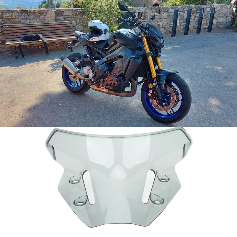 Motorcycle Windshield Windscreen Headlight Wind Screen Deflector Fairing for MT‑09