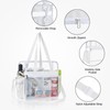 Oraben Clear Bag Stadium Approved 12x6x12 Tote Bag with Removable