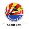 Pack of 2 Flight Service Italy Military Embroidered Patch Badge