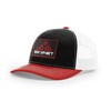 Skynet, 112 Snapback Hat (Black/White/Red)