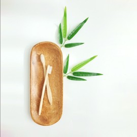 [Hot Up] The lowest price in the galaxy, eco-friendly bamboo toothbrushes (4 pieces in 1 set), 4 bamboo 4ea