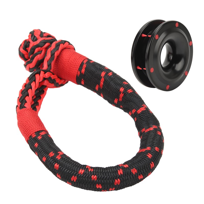 Rope Retention Pulley Soft Shackle Combo 22000lbs Heavy Duty for