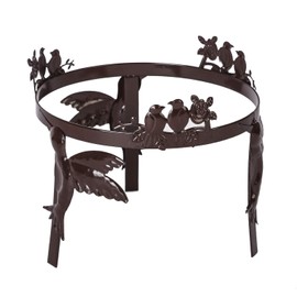 Topadorn 10/12 Inch Gazing Ball Stand - Heavy Duty Metal Garden Globe Holder for Decorative Gazing Globes - Outdoor Patio Lawn Decor