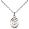 F.A. Dumont Sterling Silver St. Rita of Cascia Pendant with 18" Stainless Steel Lite Curb Chain. Patron Saint of Loneliness/Lost Causes