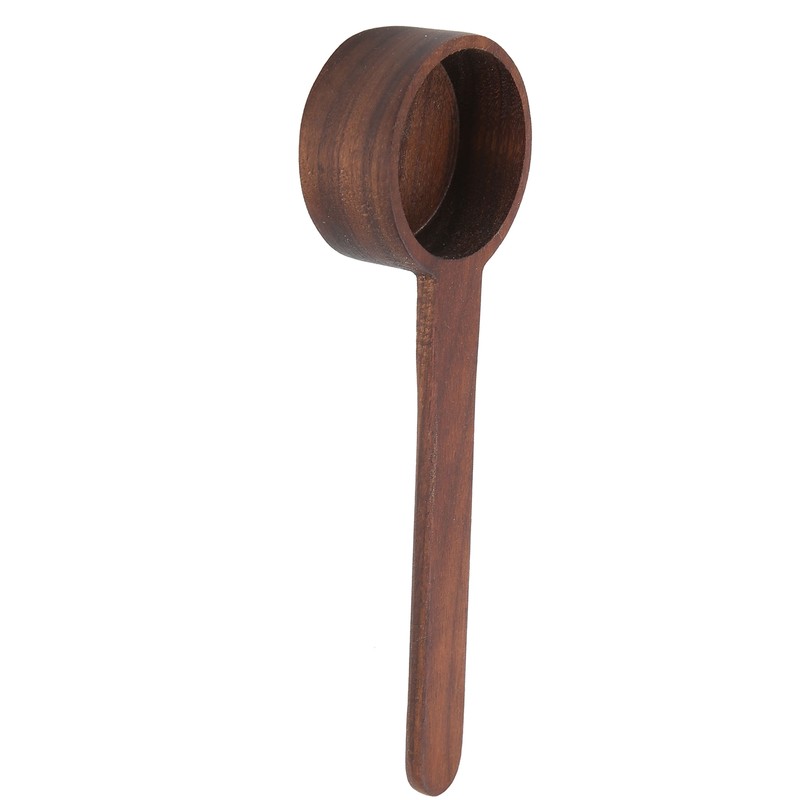 2Pcs Walnut Coffee Bean Measuring Spoon Food Grade Salt Spoon