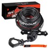 AUTODUNK 3/16" x 50ft Synthetic Winch Rope Kit 8,450LBS with