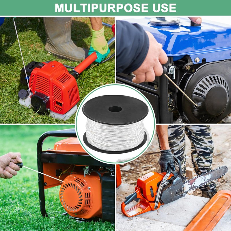 M METERXITY Recoil Starter Rope Pull Cord 6mm 30m Pull