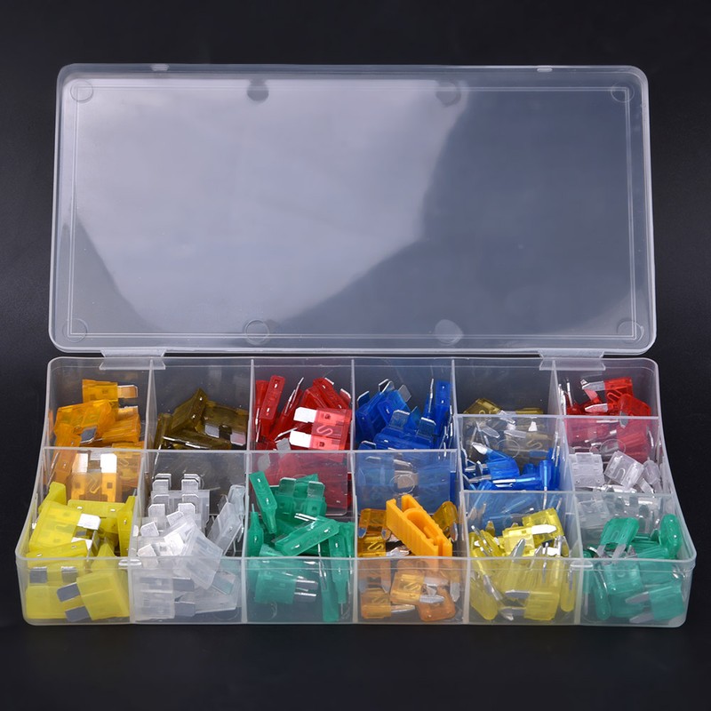 220 Pcs Blade Fuse Kit Small Standard Car Fuse Assortment