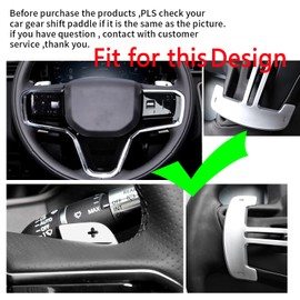 ontto Car Steering Wheel Shift Paddles Extension Paddles Suitable for Land Rover Discovery Sport Range Rover Evoque Velar Jaguar XE F-Pace 2021-2024 Steering Wheels Shift Paddle Gear Lever Extension