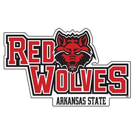 Craftique Arkansas State Indians Decal (REF ARK ST WOLF HEAD DECAL (4"), 4 in)