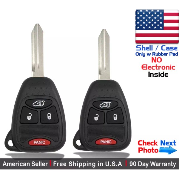 Unbranded 2x New Replacement Keyless Entry Remote Key Fob For