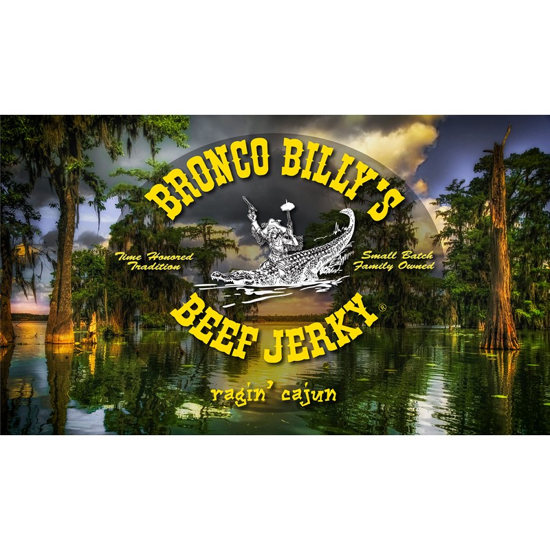 Bronco Billy's Beef Jerky Ragin' Cajun One Pound Resealable Bag