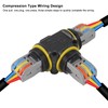 2PCS 3 Way IP68 Waterproof Electrical Cable Connector, Outdoor 3
