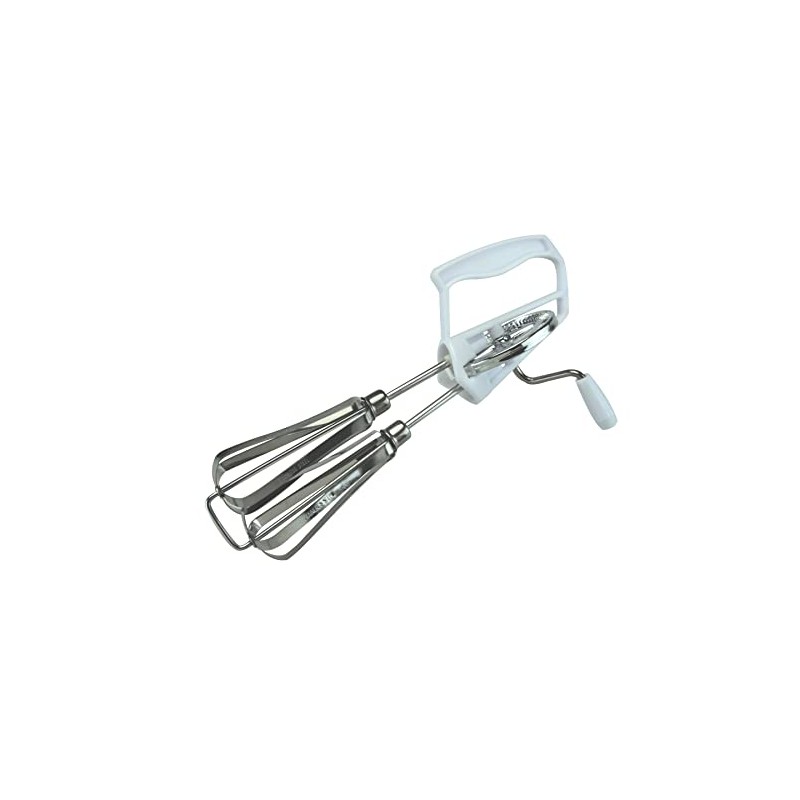 APOLLO Housewares 6319 Egg Beater Whisk, Plastic, Silver