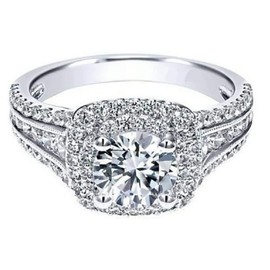 LRGKMCWTOB 925 Sterling Silver Shiny Full Diamond Ring 18K Gold Shiny Full Diamond Ring Exquisite Princess Rings Round Cut 3ct Cubic Zirconia Promise Rings CZ Eternity Engagement Band Ring (Size 7)