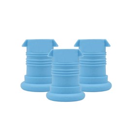 ISYbe Mouthpiece (3 pieces) (BPA-free, dishwasher-safe, odourless and tasteless) (sky blue)