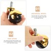 ULTECHNOVO 4pcs Gold Swivel Casters Chair Rollers Activity Walker Chair