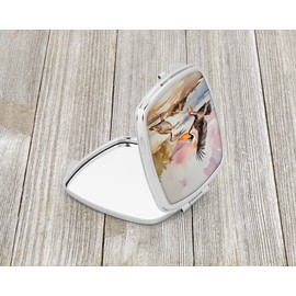 Caroline's Treasures Pelican Compact Mirror Decorative Travel Makeup Mirror for Women Girls Gifts Pocket Makeup Mirror Folding Handheld