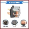 HEROFFIX 5 Pcs Waterproof Relay DC 12V 60A, 4 Pin