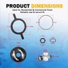 Full 154856 8-1/2" Black Buttress Thread Closure Kit Replacement for