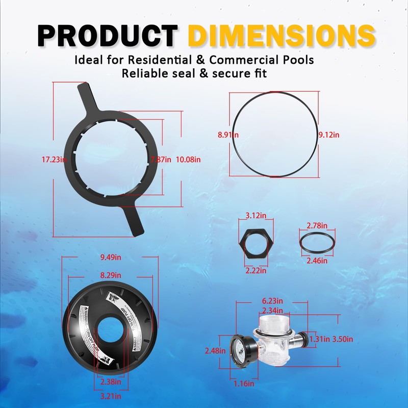 Full 154856 8-1/2" Black Buttress Thread Closure Kit Replacement for