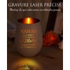 Geschenk Mama - Teelichthalter aus Glas mit Gravur - Geschenk