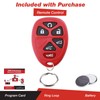 keylessoption Repuestos 6 Botón Keyless Entry Remote Control Key Fob