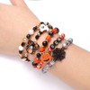 Halloween Beaded Bracelets Pumpkin Spider Ghost Charms Bracelets BOO Happy